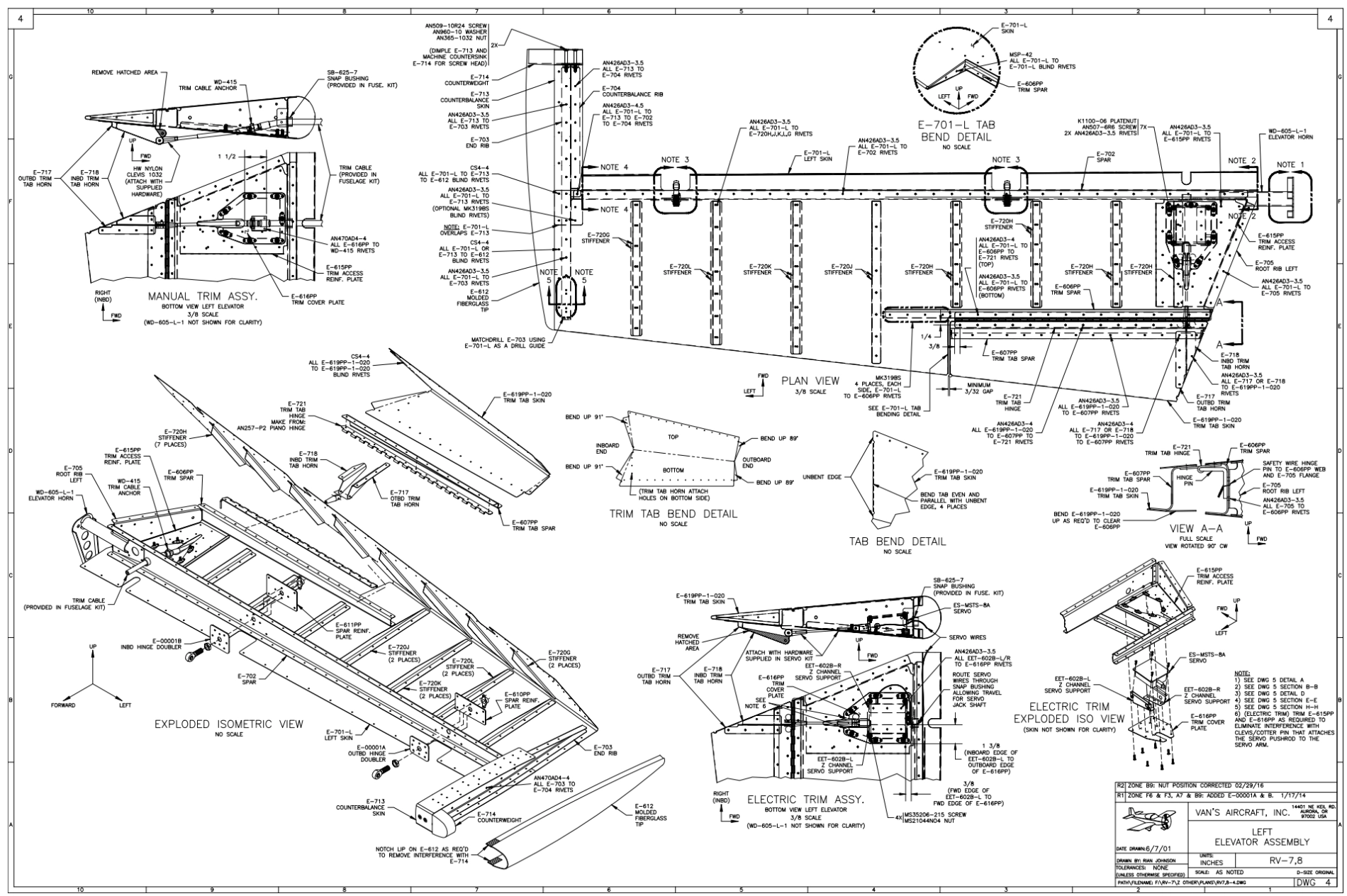 RV-8 aircraft blueprint background